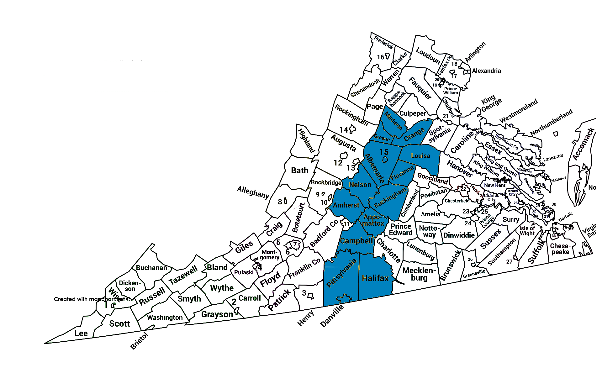 Bản đồ khu vực Kelsey Harris